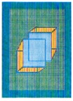 Kristen Roos, Double Cube Blue, 2019
